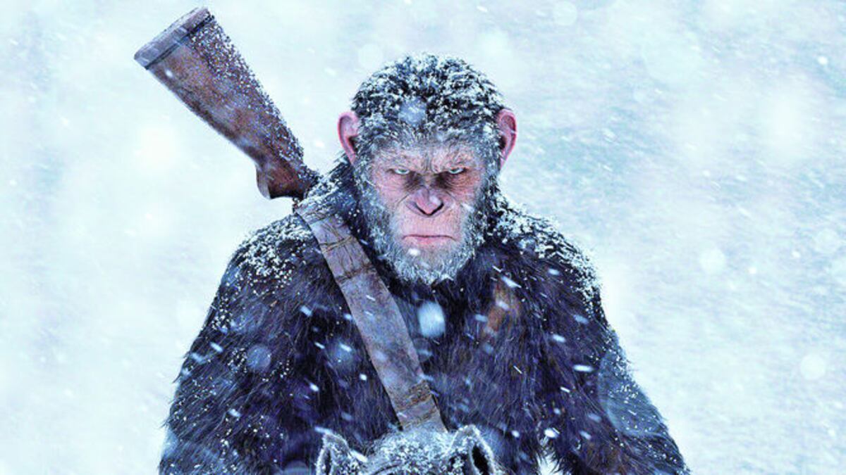 Una escena de ‘War for the Planet of the Apes’.