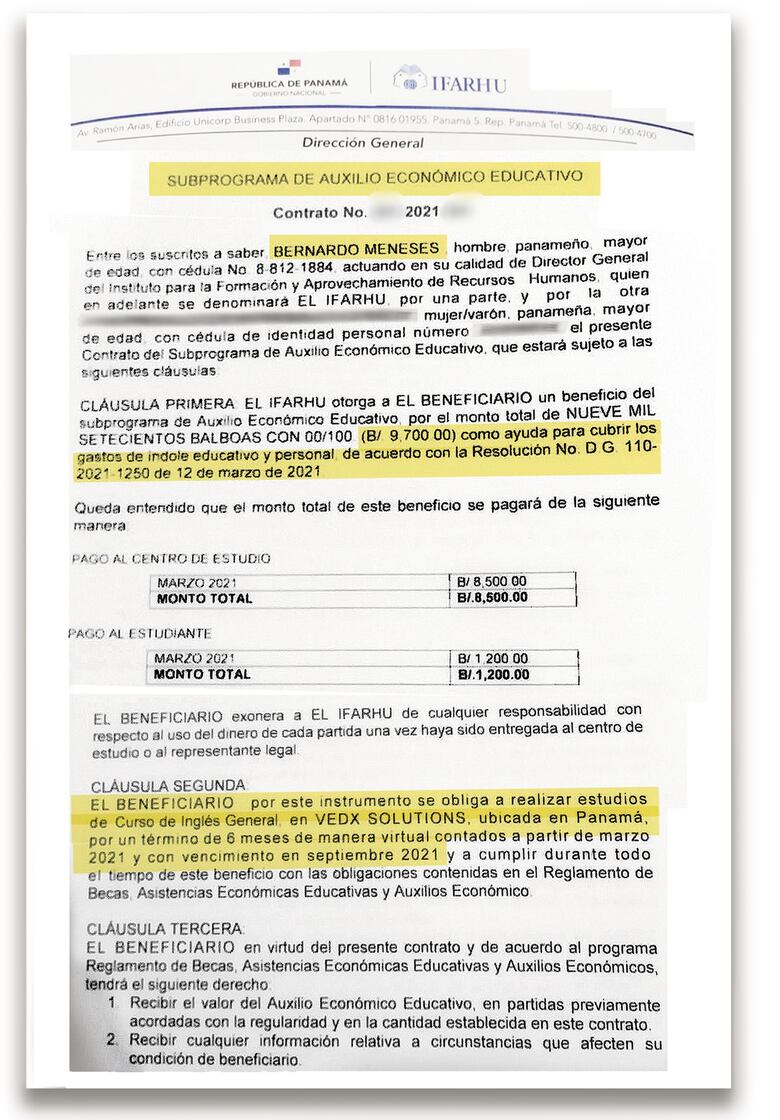 ‘Nunca viajamos’: Ifarhu pagó más de $232 mil por un curso de inglés en Estados Unidos