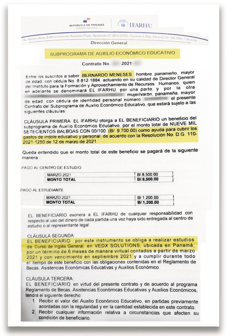 ‘Nunca viajamos’: Ifarhu pagó más de $232 mil por un curso de inglés en Estados Unidos