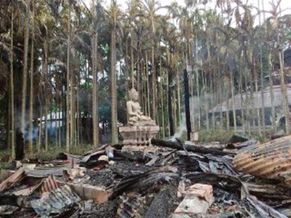 Violencia contra budistas