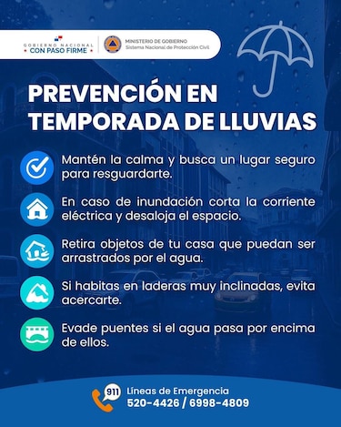Inicio de las lluvias en Panamá se cobra su primera víctima tras hallazgo de joven en el Corredor Sur