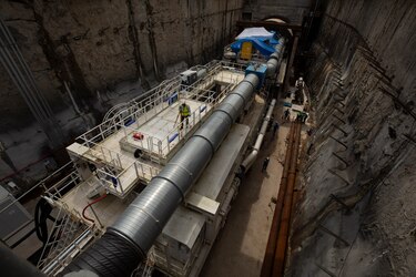 Línea 3 del metro: preparativos finales para la excavación del túnel bajo el Canal