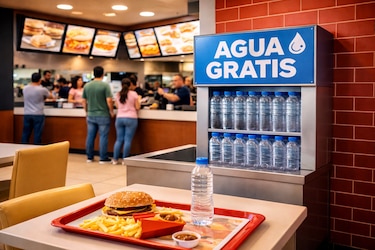 Aprueban en tercer debate ley que obligaría a ofrecer agua gratis en combos de comida rápida