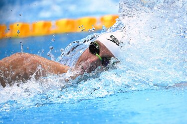 El estadounidense Robert Finke, primer campeón olímpico de la historia en 800m libre