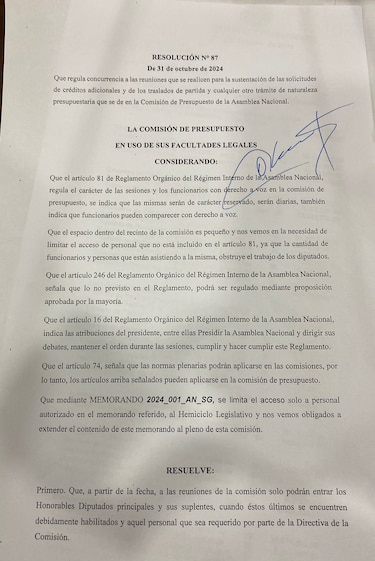 Suspenden millonarios traslados de partidas tras polémica resolución de la Comisión de Presupuesto
