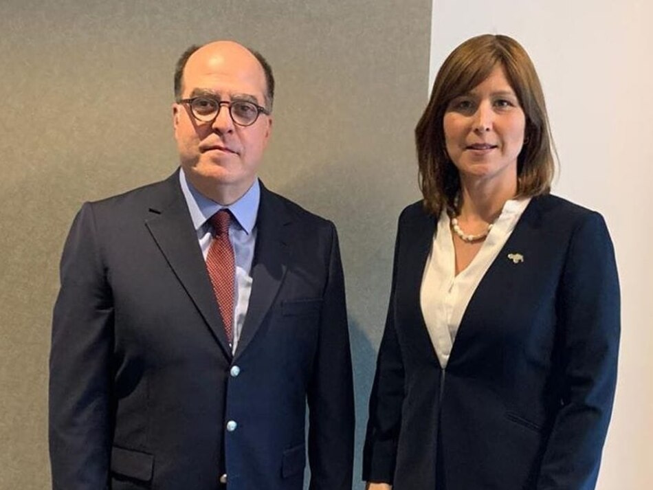 Canciller Ferrer recibe visita de cortesía de Julio Borges, enviado de Guaidó