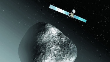 La Luna, Marte y un asteroide