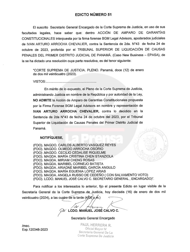 La Corte no admite recurso a uno de los condenados por New Business