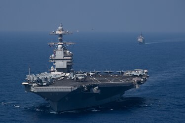 Estados Unidos envía un portaaviones y destructores para apoyar a Israel en la guerra