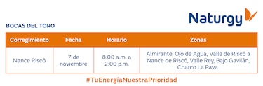 Trabajos de mantenimiento en la red eléctrica del 2 al 8 de noviembre de 2026