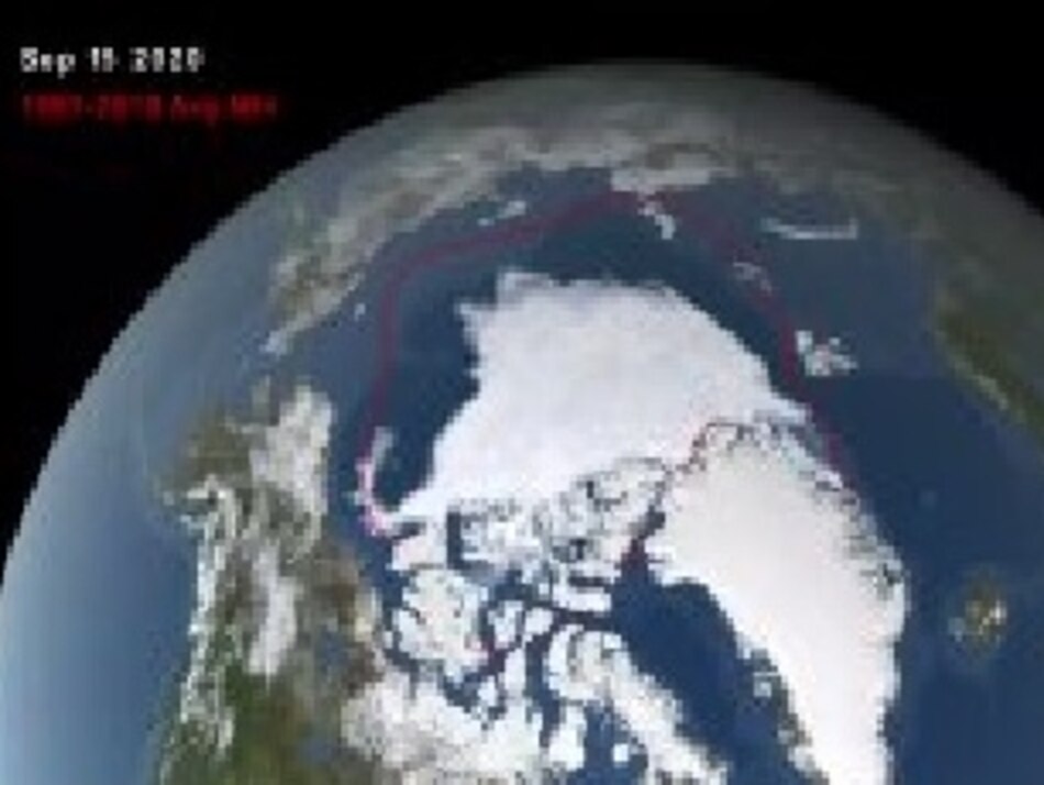 Casquete polar ártico en su segundo nivel más bajo desde que hay registro, según centro de Estados Unidos