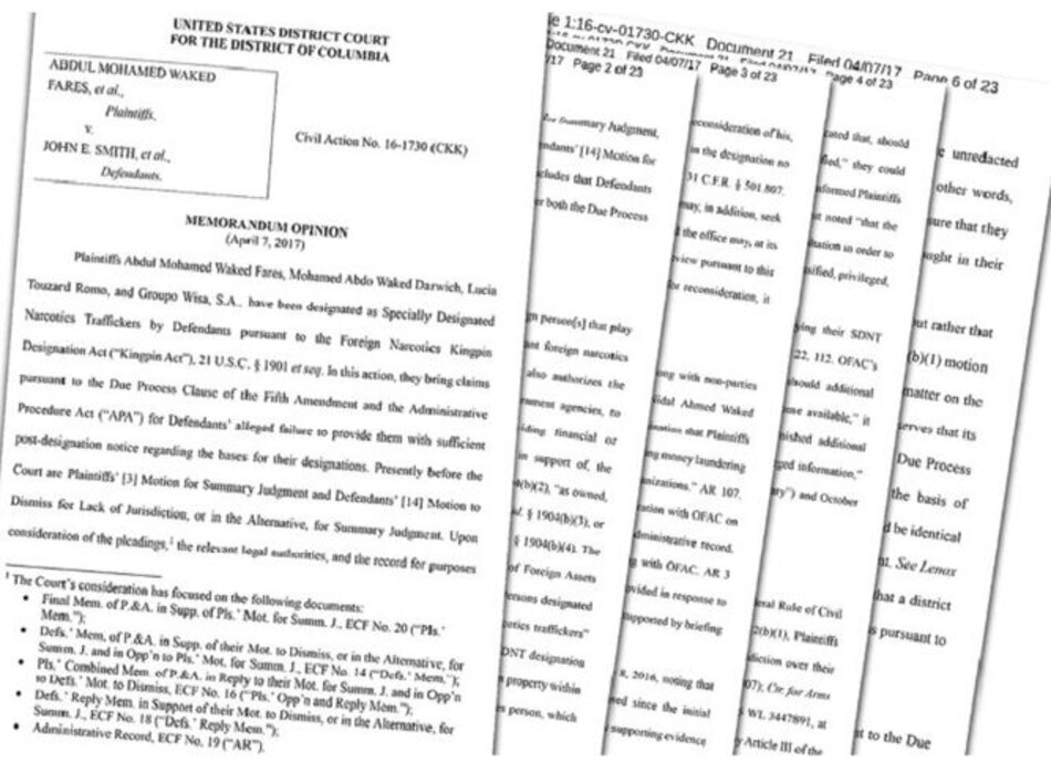 Juez de Estados Unidos rechaza demanda de Abdul Waked