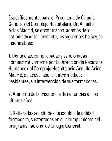 Suspenden plazas de residencia de Cirugía General en el Complejo de la CSS por ‘hallazgos inadmisibles’