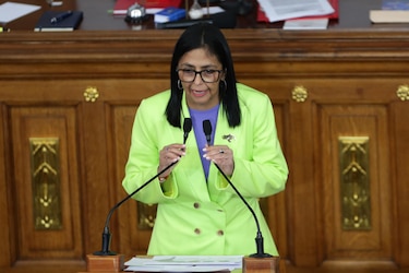 Delcy Rodríguez afirma que la unión nacional es necesaria para la paz en Venezuela