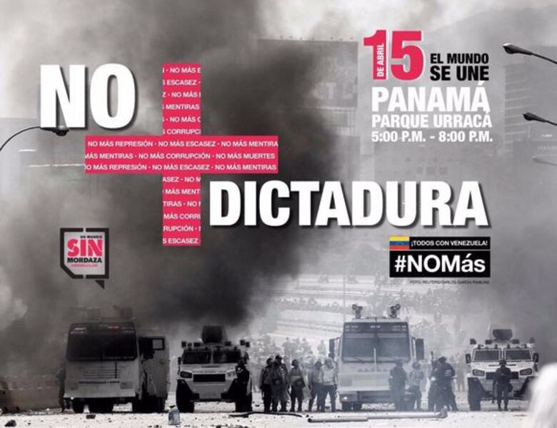 En el parque Urracá se concentrarán para pedir democracia en Venezuela