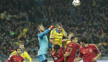 España gana en Ucrania tras una gran actuación de David De Gea