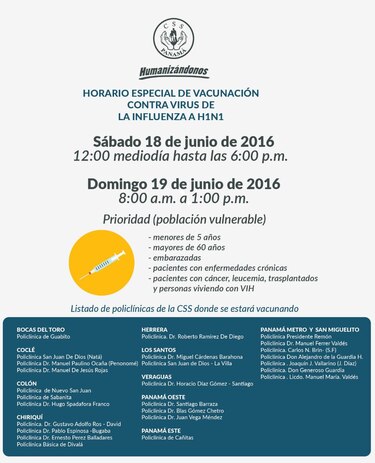Horarios y lugares para vacunarse contra la influenza este fin de semana; van 23 muertes por esta causa