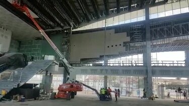 Contralor inspecciona la construcción del centro de convenciones de Amador