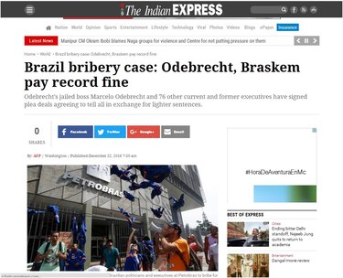 Así reflejan medios internacionales el escándalo de los millonarios sobornos pagados por Odebrecht