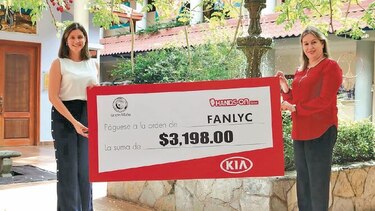 Grupo Sílaba y Kia hicieron la entrega de una donación a Fanlyc