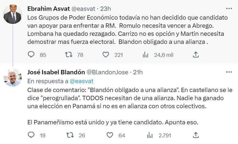 El Partido Panameñista está en campaña; Blandón promete un tren de Panamá a David