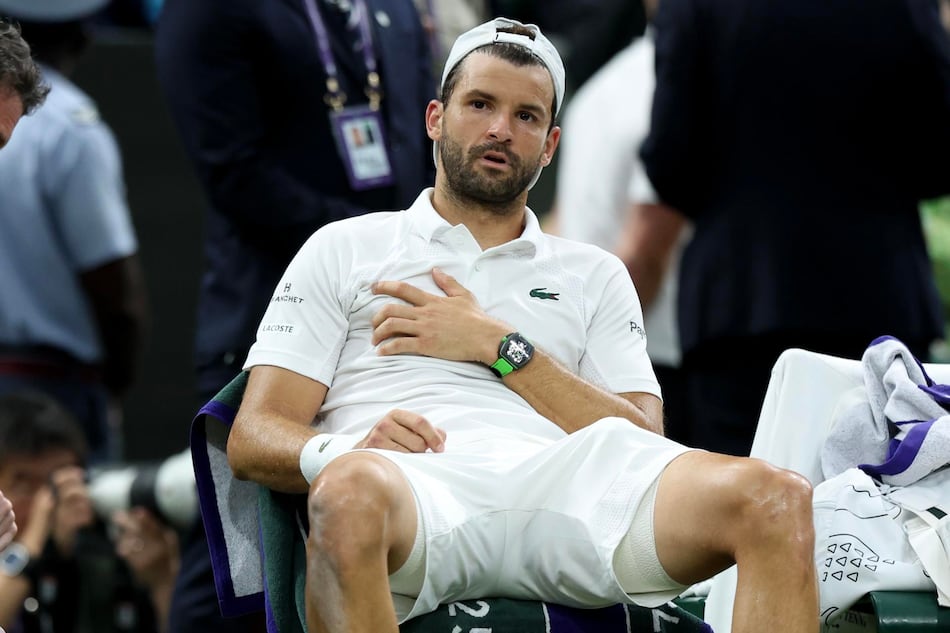 Wimbledon: La mala suerte acaba con Dimitrov; Sinner a cuartos