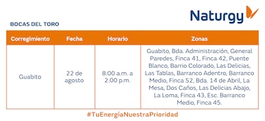 Trabajos de mantenimiento en la red eléctrica del 17 al 23 de agosto de 2026