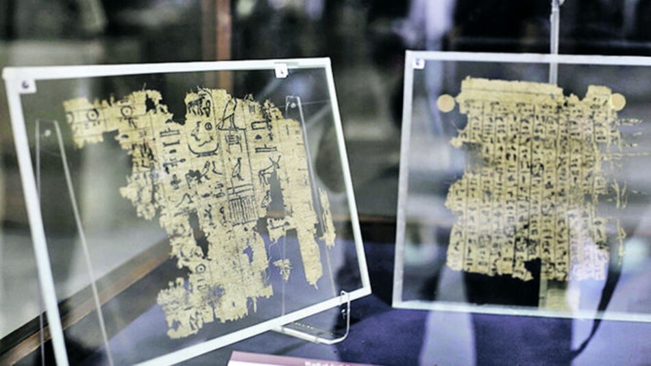 Exhiben los papiros más antiguos de Egipto