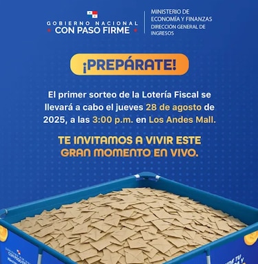 Cuenta regresiva para el primer sorteo de la Lotería Fiscal; conozca la hora y el lugar