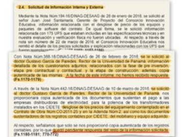 Rector de la Universidad de Panamá se niega a explicar costosas obras