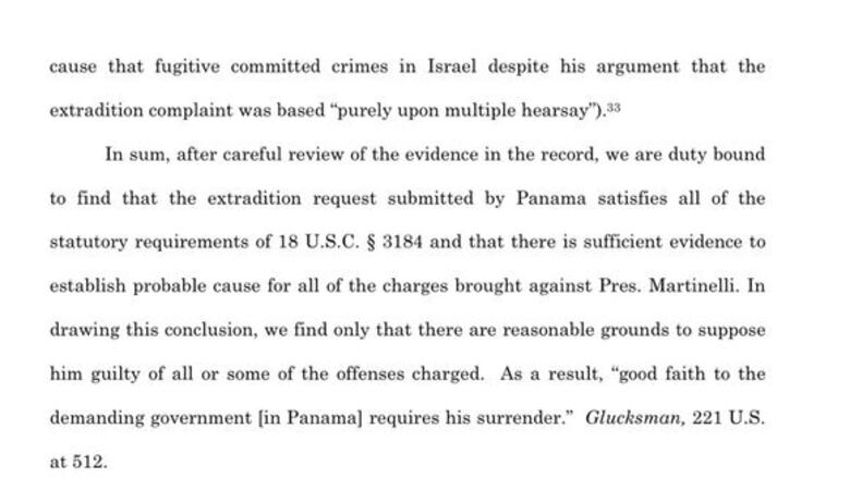 Juez de Miami avala la extradición de Ricardo Martinelli a Panamá