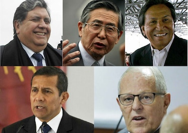 Todos los expresidentes de Perú, presos o con causas judiciales