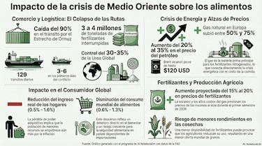 Crisis de Medio Oriente: FAO advierte caída del consumo y pérdida de poder adquisitivo global