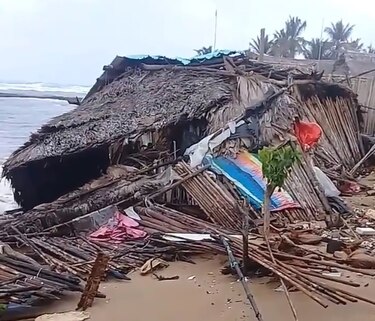 Oleaje afecta a 18 viviendas de cuatro comunidades en Guna Yala