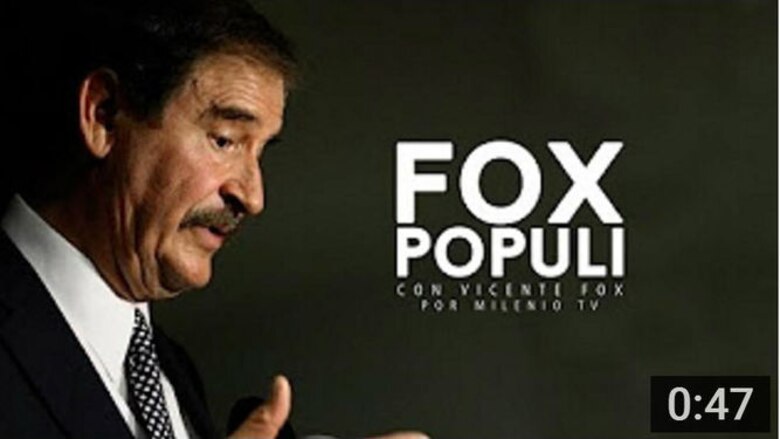 Expresidente mexicano Vicente Fox lanza programa televisivo de análisis político