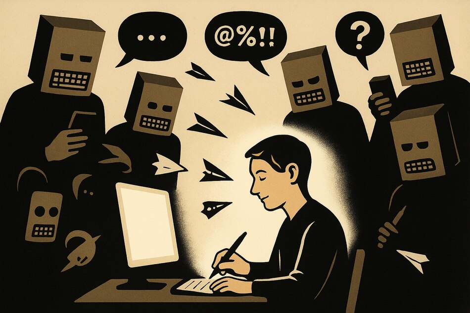 Cobardes del anonimato: héroes invisibles del teclado