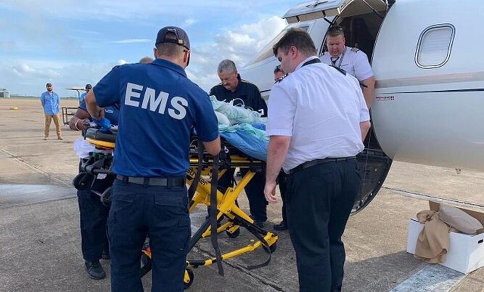 Menor víctima de explosión en P.H. Costa Mare llega a Estados Unidos