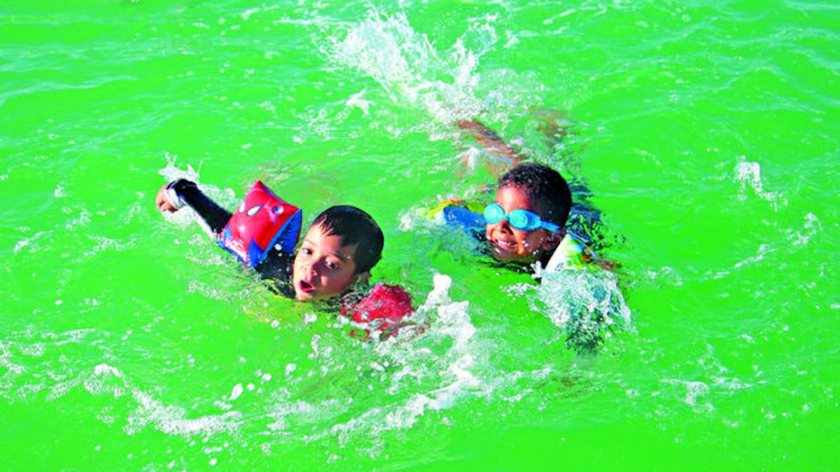 Los niños disfrutaron cada momento en que estuvieron dentro del agua y demostraron que pueden hacer lo que se propongan.