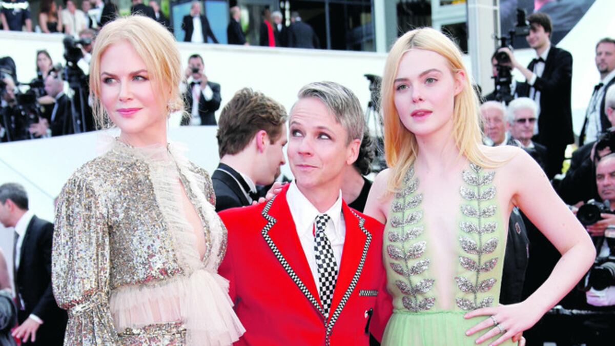 La actriz Nicole Kidman, el director John Cameron Mitchell y la actriz Elle Fanning.