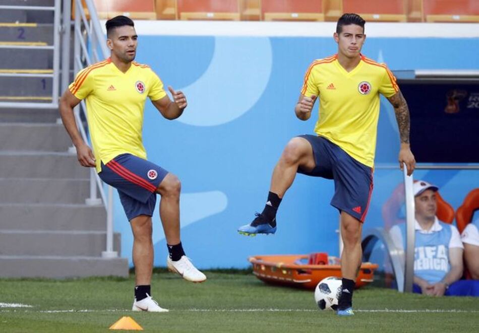 Colombia jugará ante Venezuela y Argentina con Falcao, pero sin James