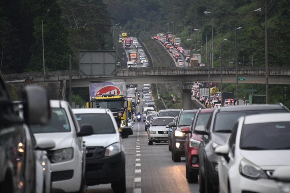 Un tramo de la vía puente de las Américas-Arraiján continúa cerrado; MOP anuncia desvíos