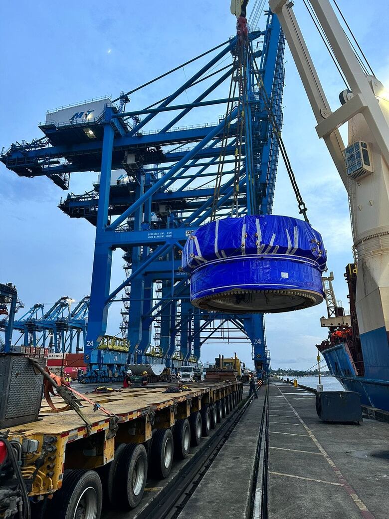 La tuneladora de la Línea 3 del Metro llega a Panamá