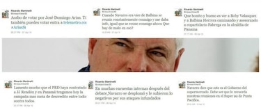 Presidente Martinelli busca apoyo para Arias en Twitter