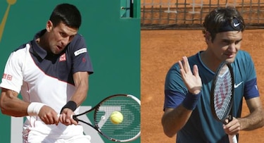 Djokovic y Federer siguen con paso firme en Montecarlo