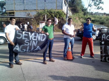 Residentes de Arraiján protestan para exigir suministro de agua