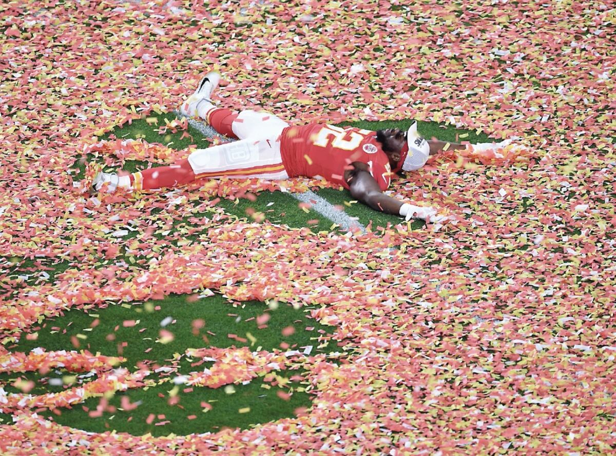 Imágenes de la victoria de los Chiefs de Kansas City.AFP