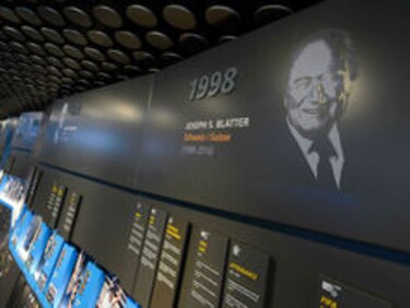 Infantino inaugura el museo de la FIFA, 'una bonita idea de Blatter'
