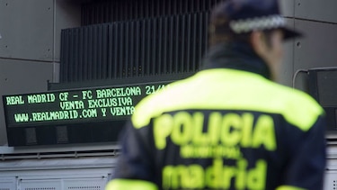 Seguridad máxima a pocas horas para el inicio del clásico Real Madrid-Barcelona