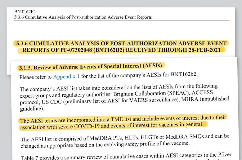 Listado de eventos adversos, el nuevo argumento contra la vacuna anticovid de Pfizer