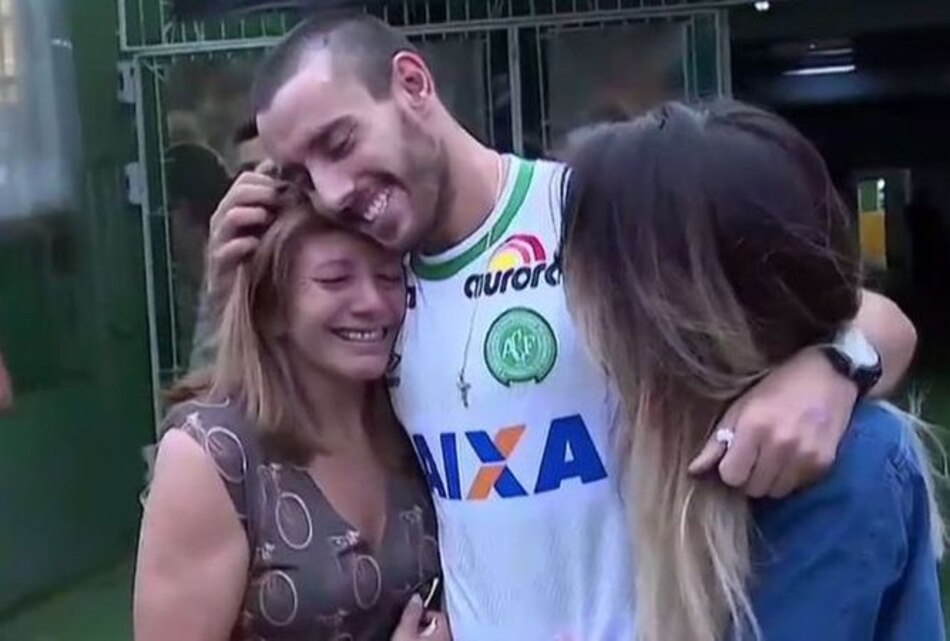 Alan Ruschel cambió de puesto y sobrevivió al accidente del Chapecoense